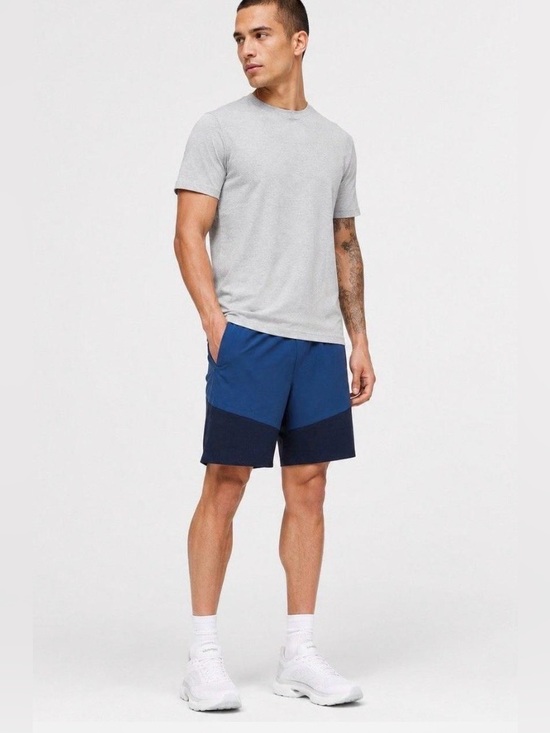 lululemon athletica Other - Lululemon Namastay At The Beach Short Navy Colorblock Athletic Shorts Size S